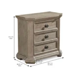 Arch Salvage-Cady Brown Nightstand-Parch By Art Furniture - Image 2