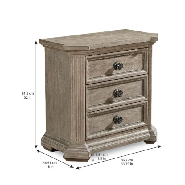 Arch Salvage-Cady Brown Nightstand-Parch By Art Furniture - Image 2