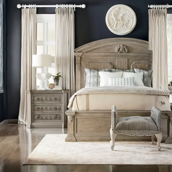 Arch Salvage 5/0 Chambers Brown Panel Bed-Parch By Art Furniture - Image 3