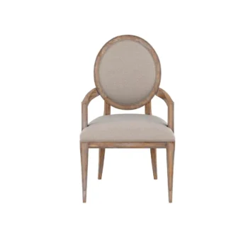 Oval Almond Arm Chair
