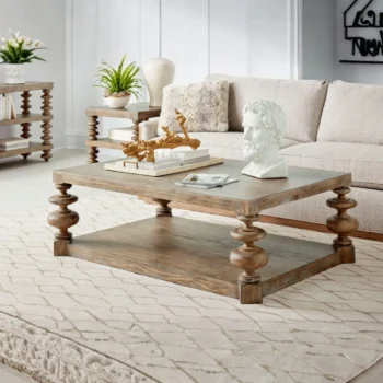 Architrave-Almond Rectangular Cocktail Table By Art Furniture