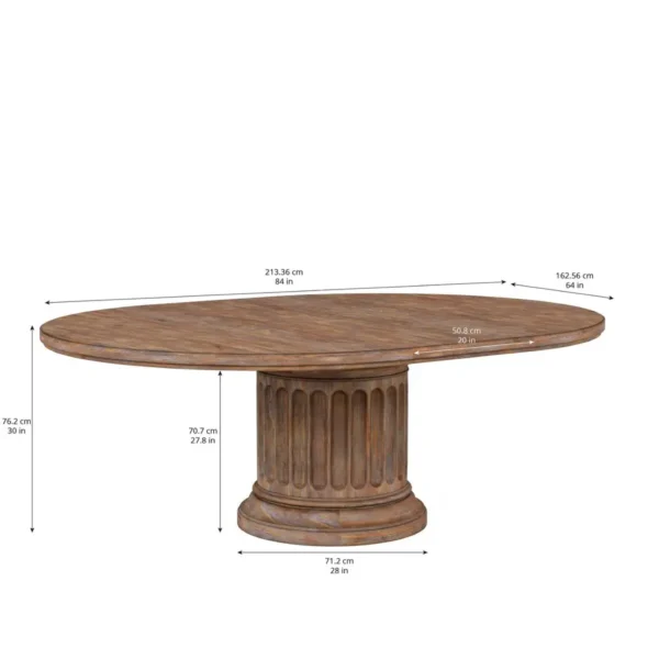 Architrave Round Almond Dining Table By Art Furniture - Image 4