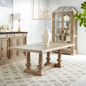 Almond Trestle Dining Table