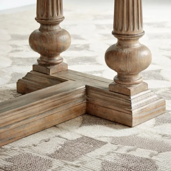 Architrave Almond Trestle Dining Table By Art Furniture - Image 6