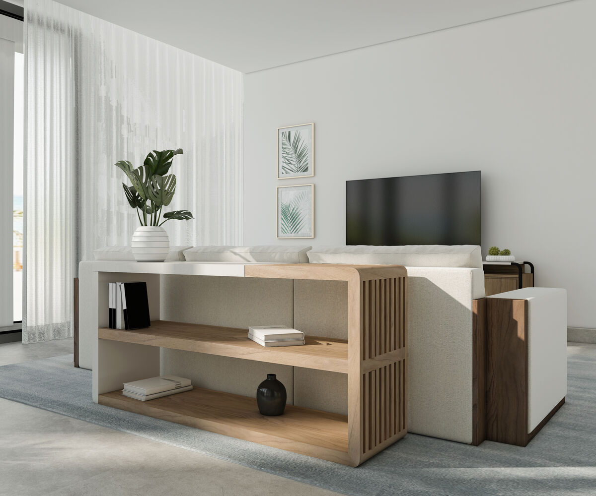 Portico-Sofa Console By Art Furniture