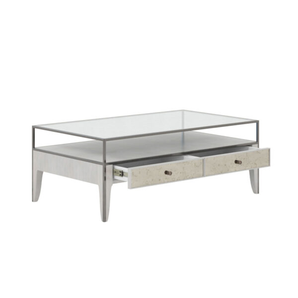 Mezzanine – Rectangular Light Gray Cocktail Table By Art Furniture 7