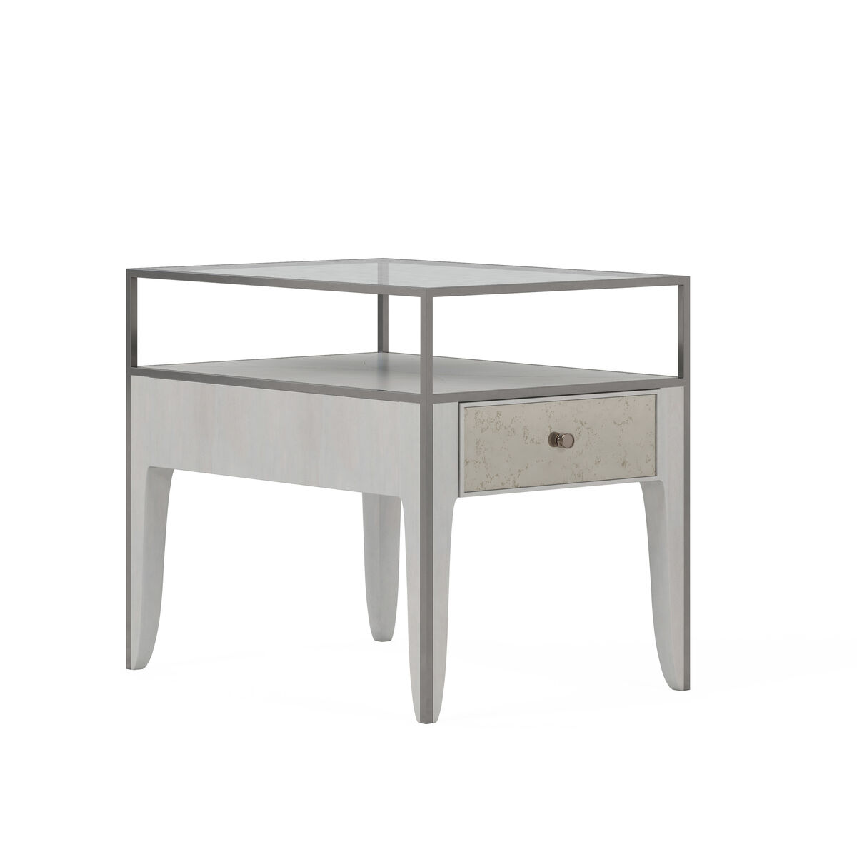 Mezzanine – Light Gray End Table By Art Furniture