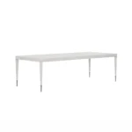 Rectangular Light Gray Dining Table