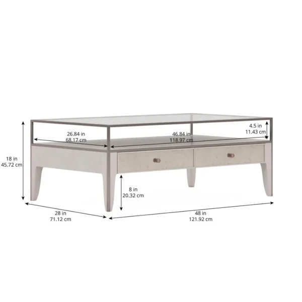 Mezzanine - Rectangular Light Gray Cocktail Table By Art Furniture - Image 5