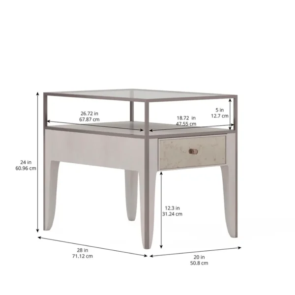 Mezzanine - Light Gray End Table By Art Furniture - Image 4