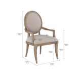 Architrave-Oval Almond Arm Chair By Art Furniture 13