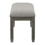 Gray Granby Collection Bench By Homelegance Dining Chair & Bench Mobilia Cleopatra 8 Gray Granby Collection Bench By Homelegance 8