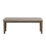 wire-brush brown finish Armhurst Collection Bench By Homelegance 9