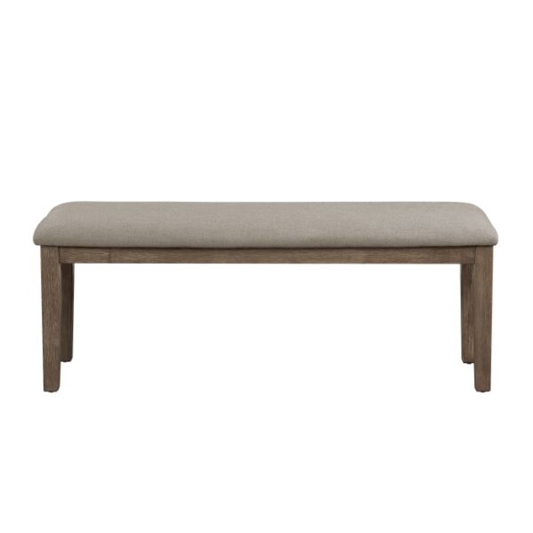 wire-brush brown finish Armhurst Collection Bench By Homelegance 6