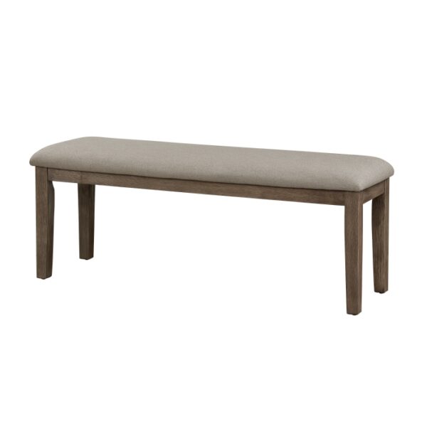 wire-brush brown finish Armhurst Collection Bench By Homelegance 8