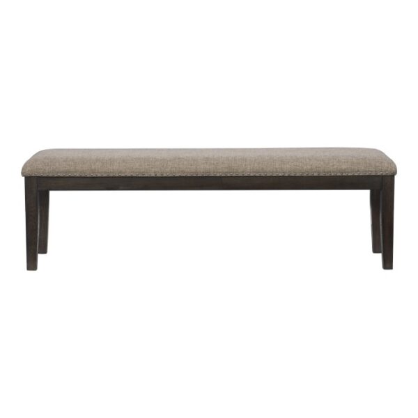 Wire-brush brown finish Southlake Collection Bench By Homelegance 7