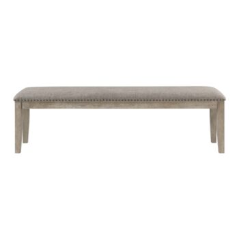 Wire-brush brownish Gray finish Southlake Collection Bench By Homelegance | Mobilia Cleopatra Wire-brush brownish Gray finish Southlake Collection Bench By Homelegance