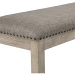 Wire-brush brownish Gray finish Southlake Collection Bench By Homelegance 20