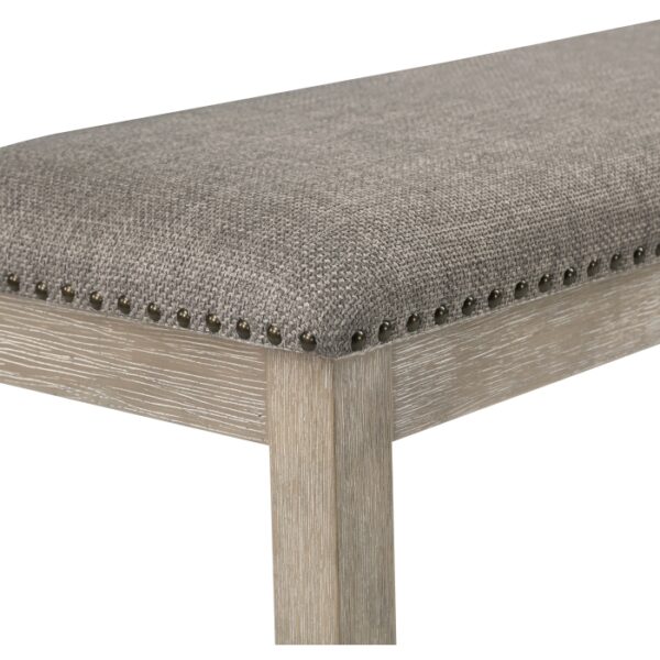 Wire-brush brownish Gray finish Southlake Collection Bench By Homelegance 14