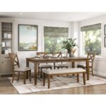 Cherry Finish Counsil Collection Bench By Homelegance 15
