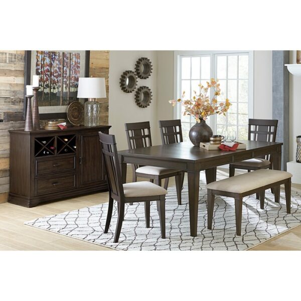 dark brown Makah Collection Bench By Homelegance 10