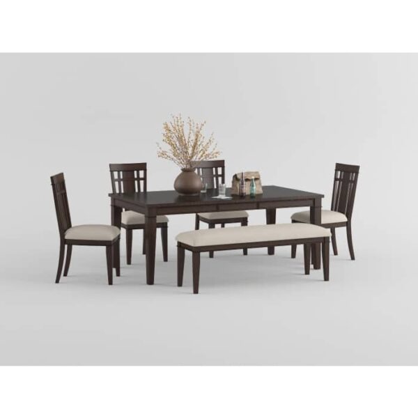 dark brown Makah Collection Bench By Homelegance 8