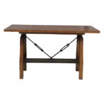 rustic brown and gunmetal Holverson Collection Counter Height Table By Homelegance Luxury Dining Tables Mobilia Cleopatra 11 rustic brown and gunmetal Holverson Collection Counter Height Table By Homelegance 11