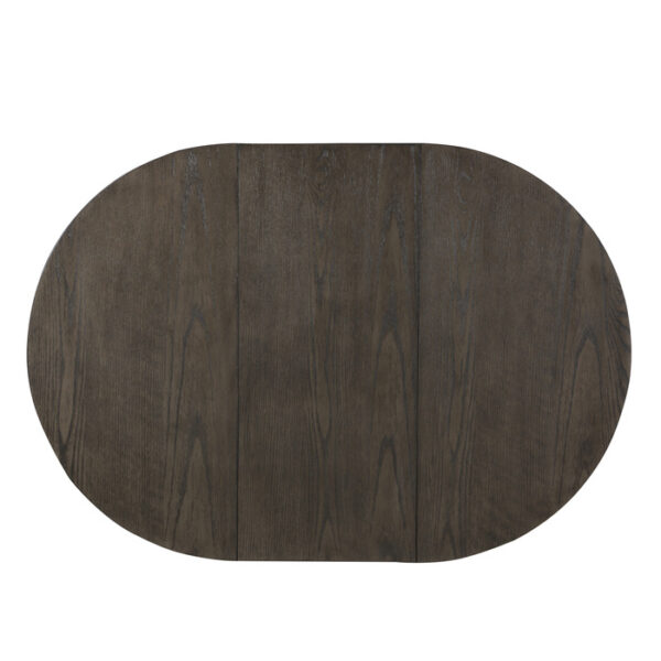 White Junipero Collection Rd/Oval Counter Height Table, Oak Veneer By Homelegance 10