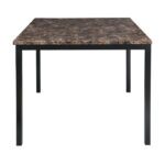 Black metal Counter Height Table , Faux Marble Tempe Collection By Homelegance 19
