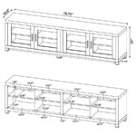 Rectangular TV Console with Glass Doors 736293 by Coaster Furniture TV Consoles & Entertainment Centers Mobilia Cleopatra 17 Rectangular TV Console with Glass Doors 736293 by Coaster Furniture 17