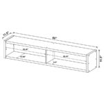 Lewes Bridge with 2 Encased Storage Compartments Cappuccino 700883 by Coaster Furniture 14