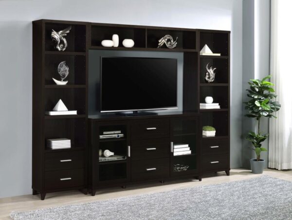 Lewes Bridge with 2 Encased Storage Compartments Cappuccino 700883 by Coaster Furniture 8
