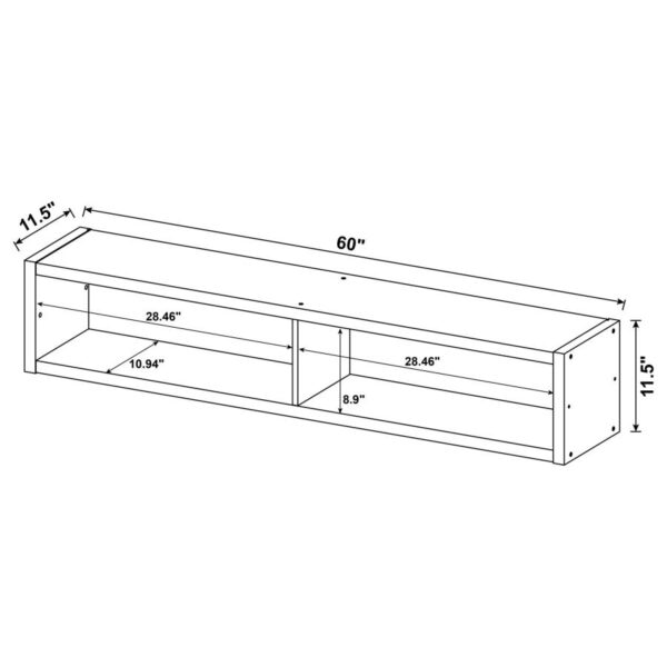 Lewes 4-piece Entertainment Center Cappuccino by 700881-S4 Coaster Furniture 17