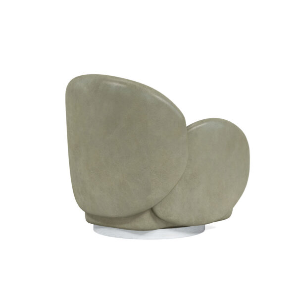 Rothko Green Leather Swivel Chair By Art Furniture 7