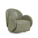 Rothko Green Leather Swivel Chair By Art Furniture 11