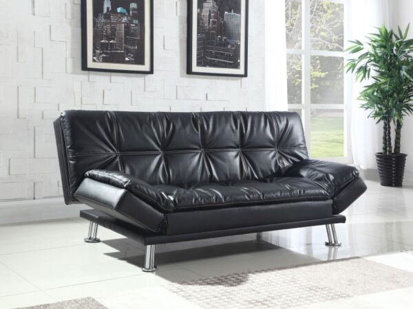 Dilleston Tufted Back Upholstered Sofa Bed Black 300281 By Coaster Furniture 8