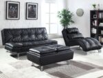 Dilleston Tufted Back Upholstered Sofa Bed Black 300281 By Coaster Furniture 14
