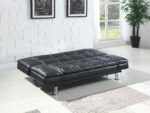 Dilleston Tufted Back Upholstered Sofa Bed Black 300281 By Coaster Furniture 15