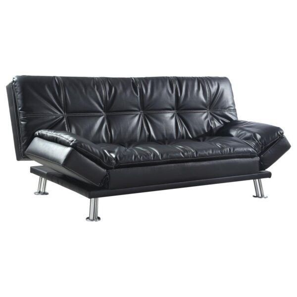 Dilleston Tufted Back Upholstered Sofa Bed Black 300281 By Coaster Furniture 11
