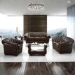 262 Full Leather Living Room Set By ESF Furniture
