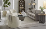Bastion Cream Swivel Chair H-Pearl By Art Furniture 11