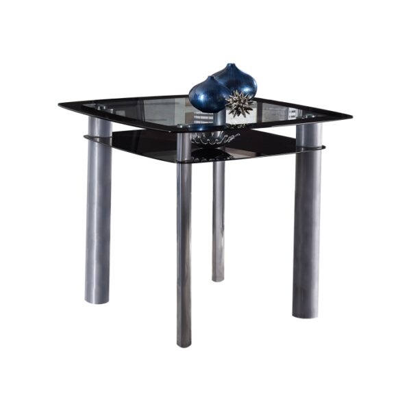 black and silver Sona Collection Counter Height Table By Homelegance 5