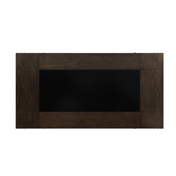 Wood finish and dark gray metal Appert Collection Counter Height Table By Homelegance 9