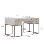 Mezzanine – Light Gray Writing Desk By Art Furniture 11
