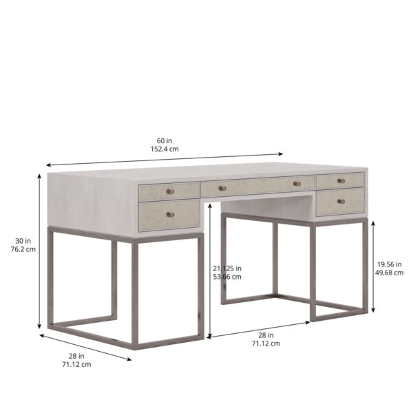 Mezzanine – Light Gray Writing Desk By Art Furniture 8