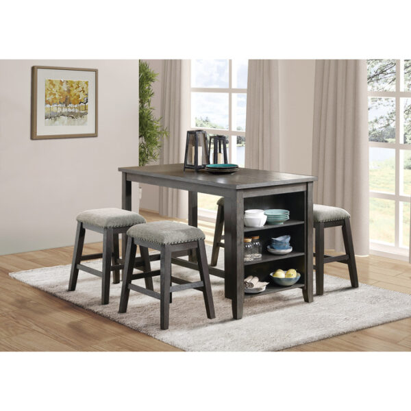Gray Timbre Collection Counter Height Table By Homelegance 12