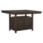 Dark cherry Oxton Collection Counter Height Table with Storage Base By Homelegance Luxury Dining Tables Mobilia Cleopatra 18 Dark cherry Oxton Collection Counter Height Table with Storage Base By Homelegance 18