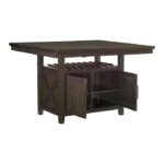 Dark cherry Oxton Collection Counter Height Table with Storage Base By Homelegance Luxury Dining Tables Mobilia Cleopatra 19 Dark cherry Oxton Collection Counter Height Table with Storage Base By Homelegance 19