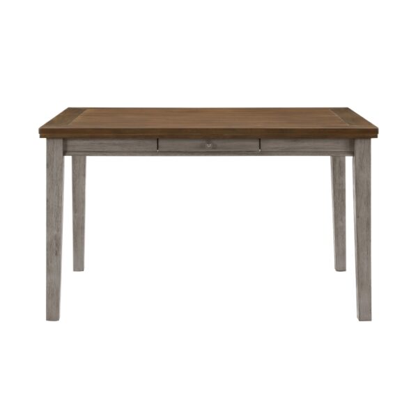 Cherry and gray Tigard Collection Counter Height Table By Homelegance 7