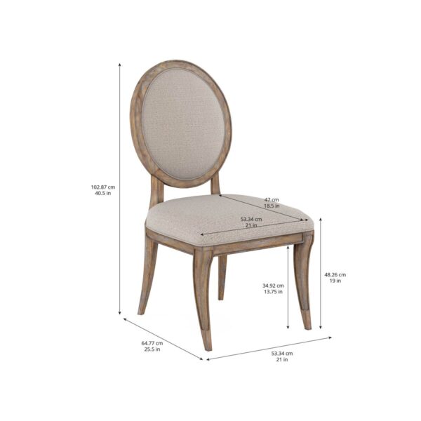 Architrave-Oval Almond Side Chair By Art Furniture 8